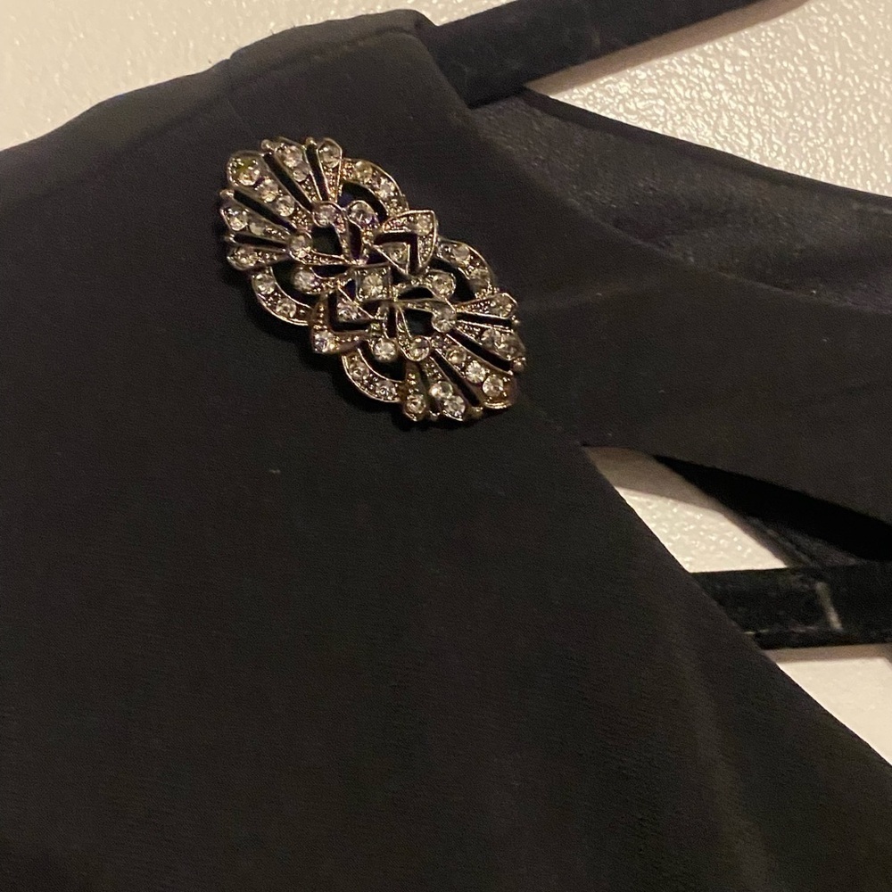 R&M Richard’s washable Made in USA Elegant Black Women's Dress sz 12 - Picture 4 of 8